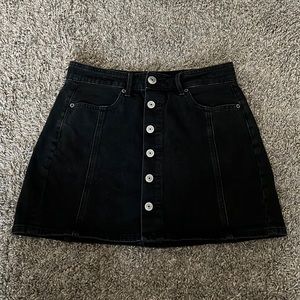 American Eagle Black Denim Skirt